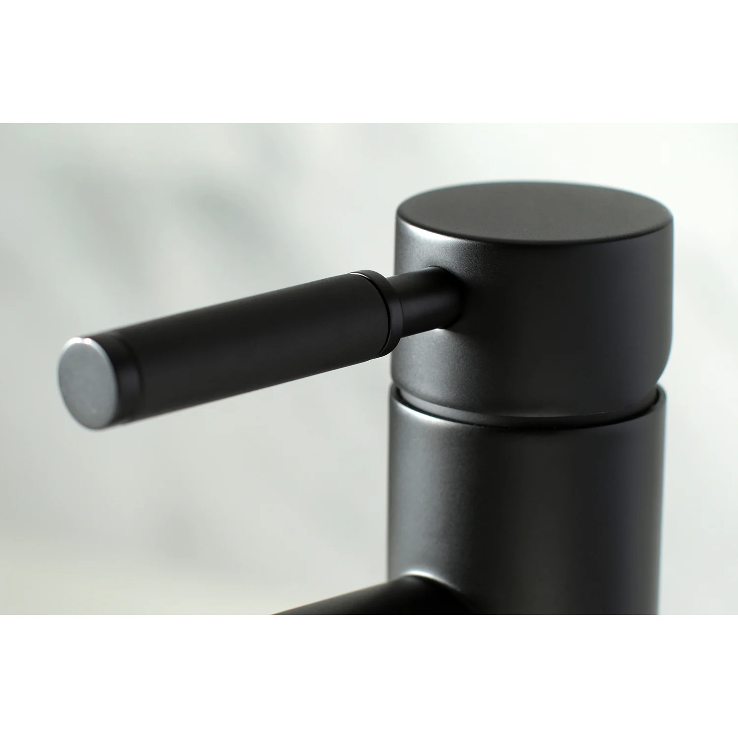 Kingston Sona LS8220DKL - Kaiser One-Handle 1-Hole Bathroom Faucet with Push Pop-Up Drain, Matte Black - Image 3