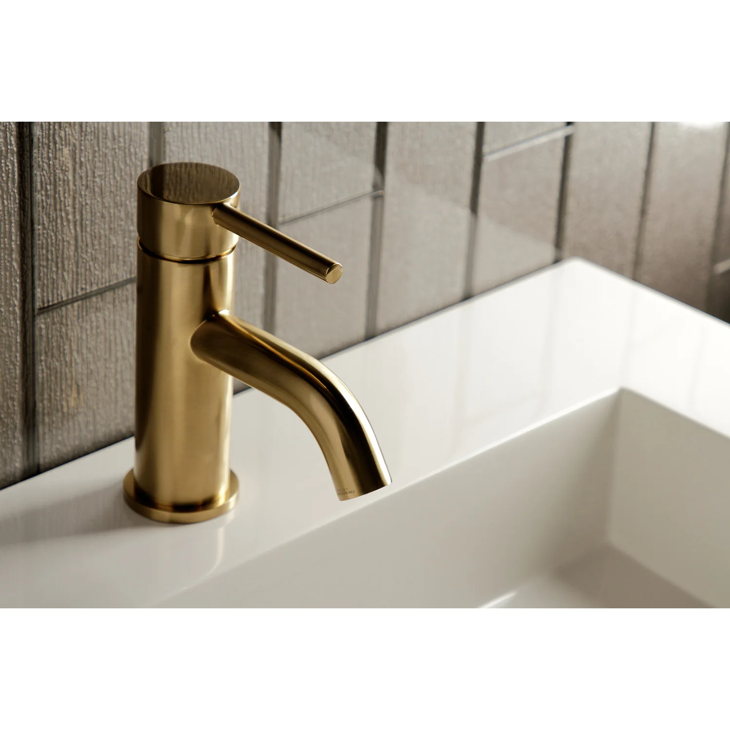 Kingston Sona LS8223DL - Concord One-Handle 1-Hole Bathroom Faucet with Push Pop-Up Drain, Brushed Brass - Image 8