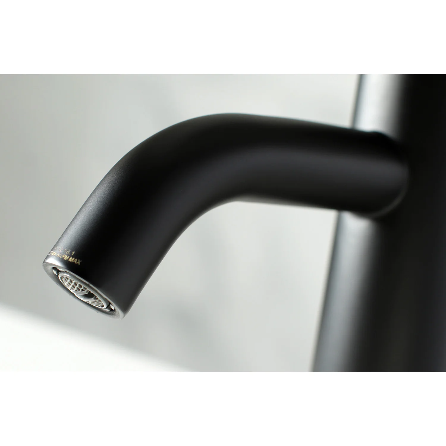 Kingston Sona LS8229DKL - Kaiser One-Handle 1-Hole Bathroom Faucet with Push Pop-Up Drain, Matte Black/Brushed Nickel - Image 3
