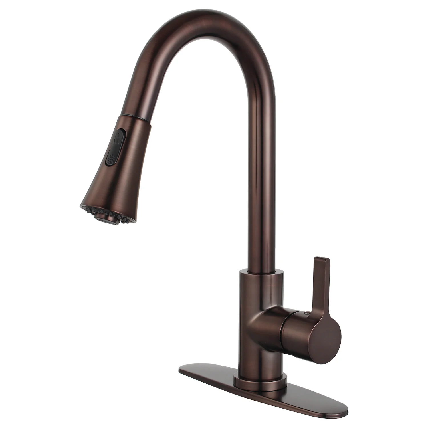 Kingston Tulare LS8725CTL - Continental Single-Handle Pull-Down Kitchen Faucet, Oil Rubbed Bronze