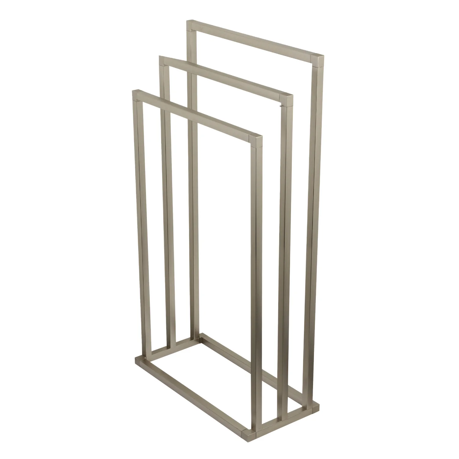 Kingston Sona SCC8338 - Edenscape 33-1/8 Inch Freestanding Pedestal 3-Tier Towel Rack, Brushed Nickel