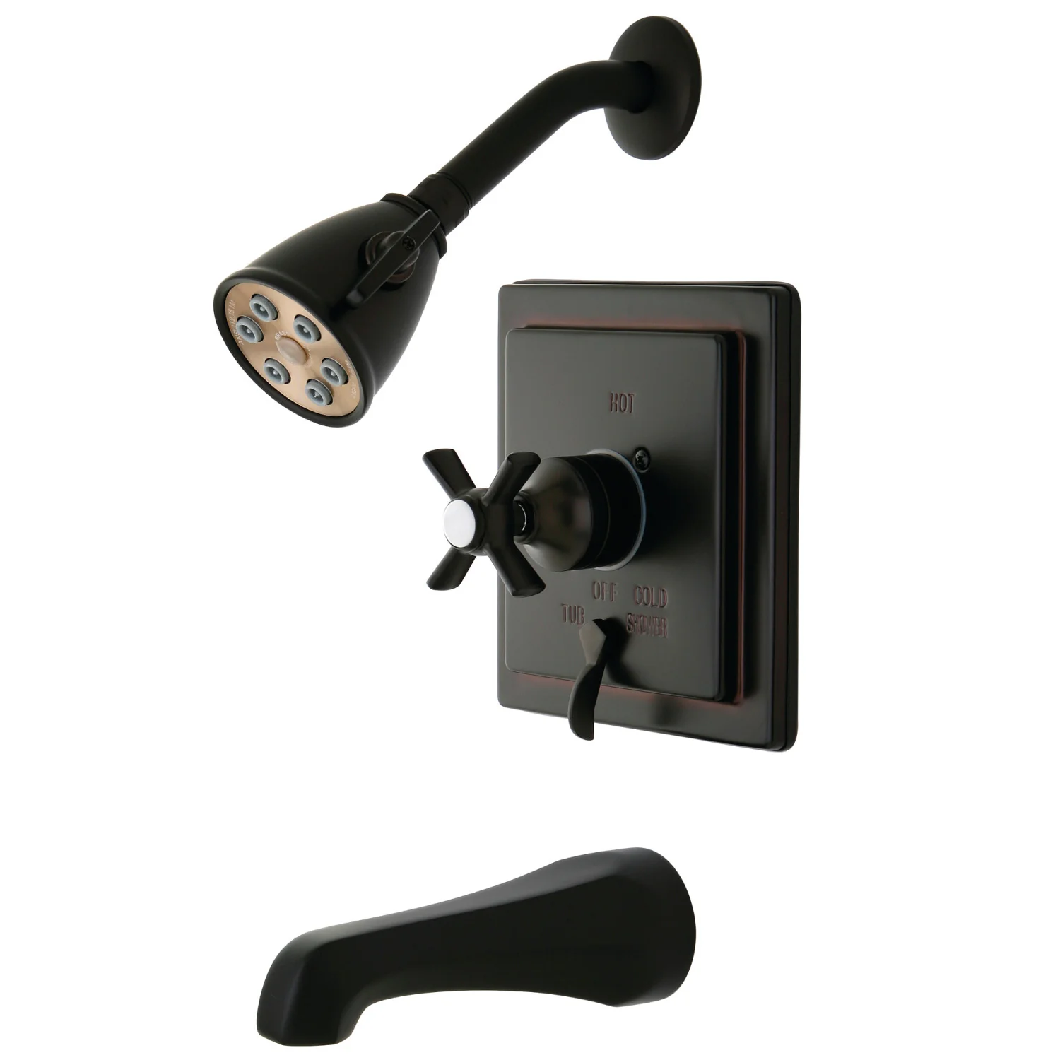 Kingston Tulare VB86550ZX - Millennium Single-Handle Pressure Balanced Tub and Shower Faucet, Oil Rubbed Bronze