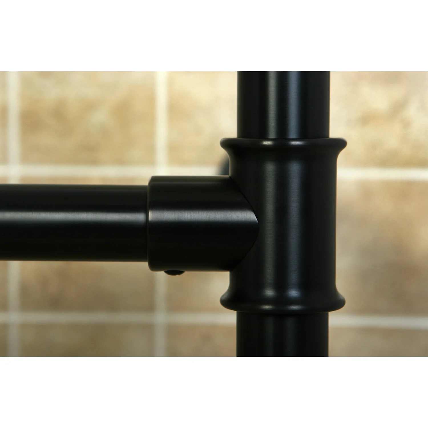 Kingston Tulare VPB13685 - Fauceture Stainless Steel Console Sink Legs, Oil Rubbed Bronze - Image 3