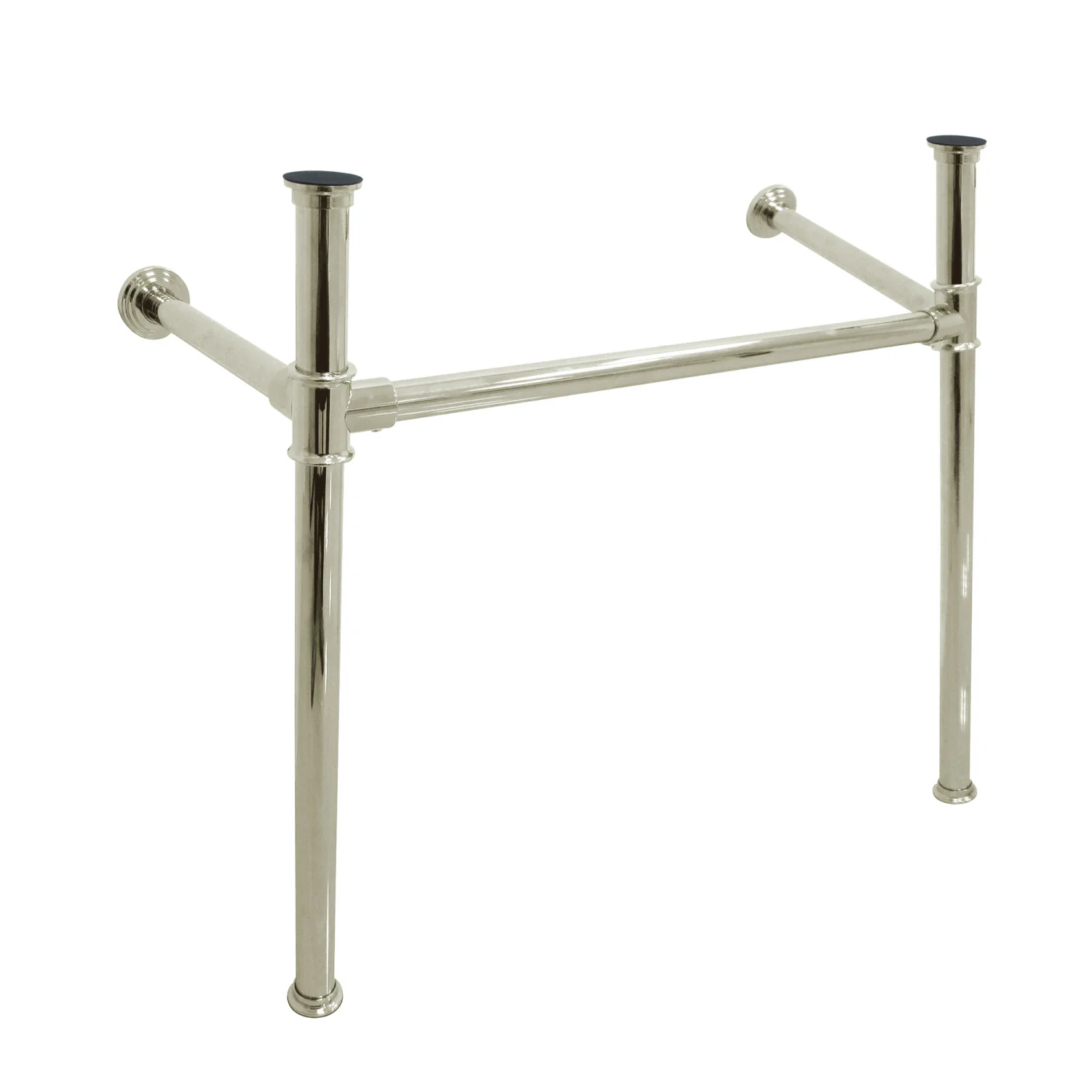 Kingston Tulare VPB13686 - Fauceture Stainless Steel Console Sink Legs, Polished Nickel - Image 2