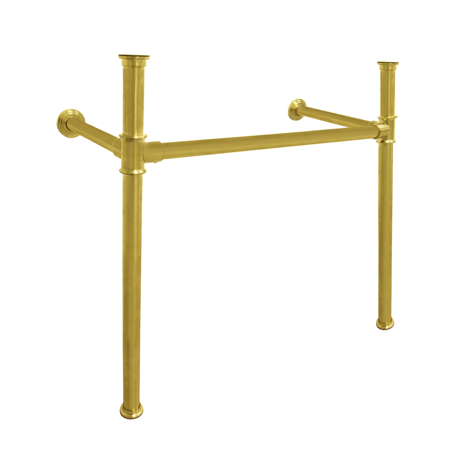 Kingston Tulare VPB13687 - Fauceture Stainless Steel Console Sink Legs, Brushed Brass - Image 2