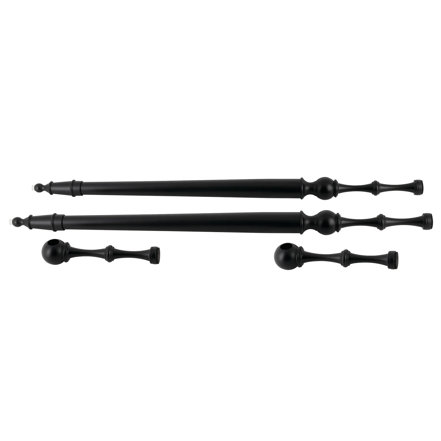 Kingston Edwardian VPB30160P Console Sink Leg Support, Matte Black