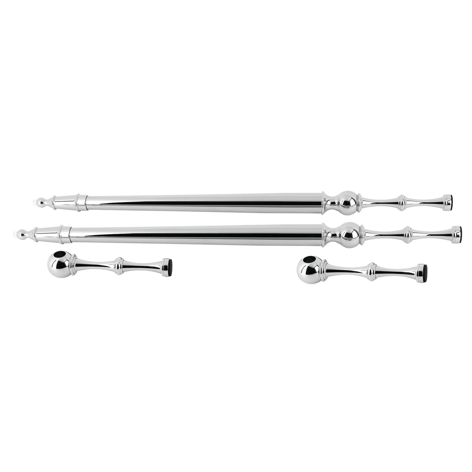 Kingston Edwardian VPB30161P Console Sink Leg Support, Polished Chrome