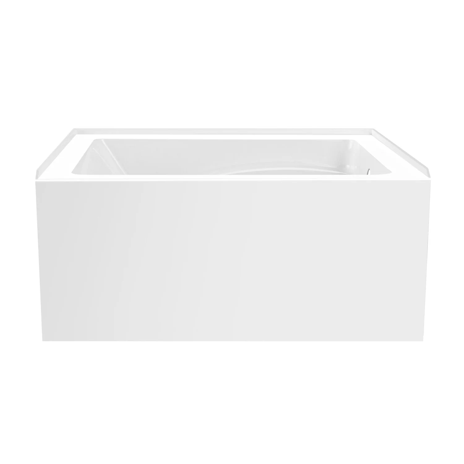 Kingston Tulare VTAM4836R22T - Aqua Eden 48-Inch Acrylic Rectangular 3-Wall Alcove Tub, Right Hand Drain, Glossy White - Image 5