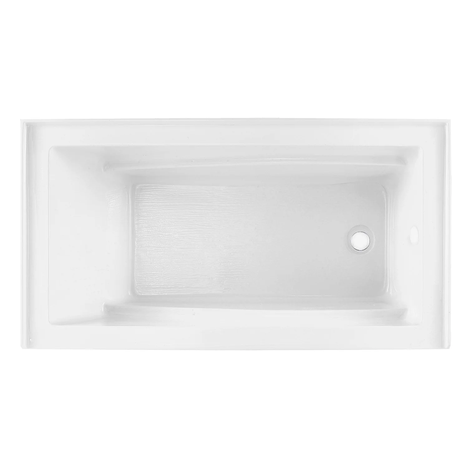 Kingston Tulare VTAM6032R22D - Aqua Eden 60-Inch Acrylic Rectangular 3-Wall Alcove Tub with Armrest and Anti-Skid Surface, Right Hand Drain, Glossy White - Image 4