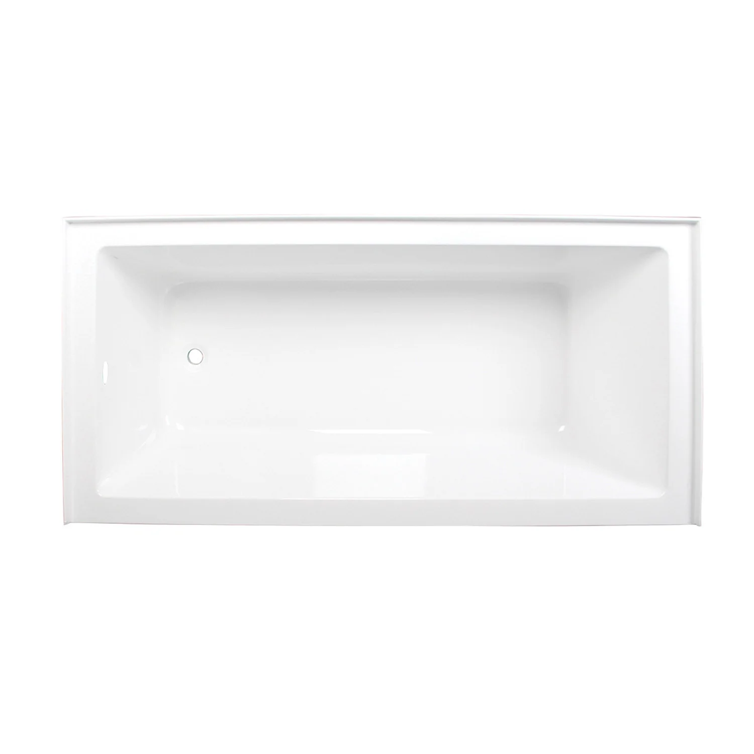 Kingston Tulare VTAP663222L - Aqua Eden 66-Inch Acrylic Rectangular 3-Wall Alcove Tub, Left Hand Drain, Glossy White - Image 8