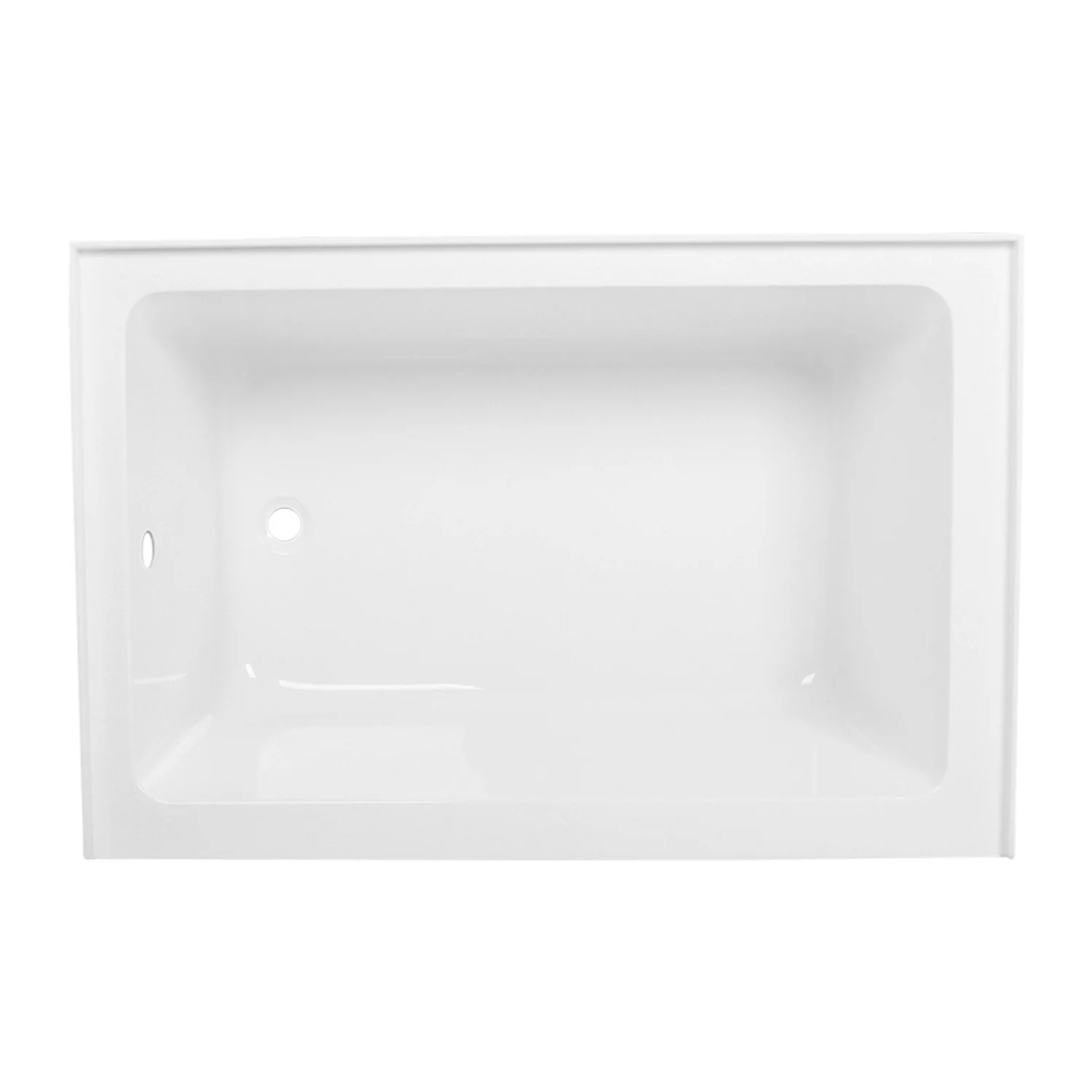Kingston Tulare VTDE483222L - Aqua Eden 48-Inch Acrylic Rectangular 3-Wall Alcove Tub, Left Hand Drain Hole, Glossy White - Image 7